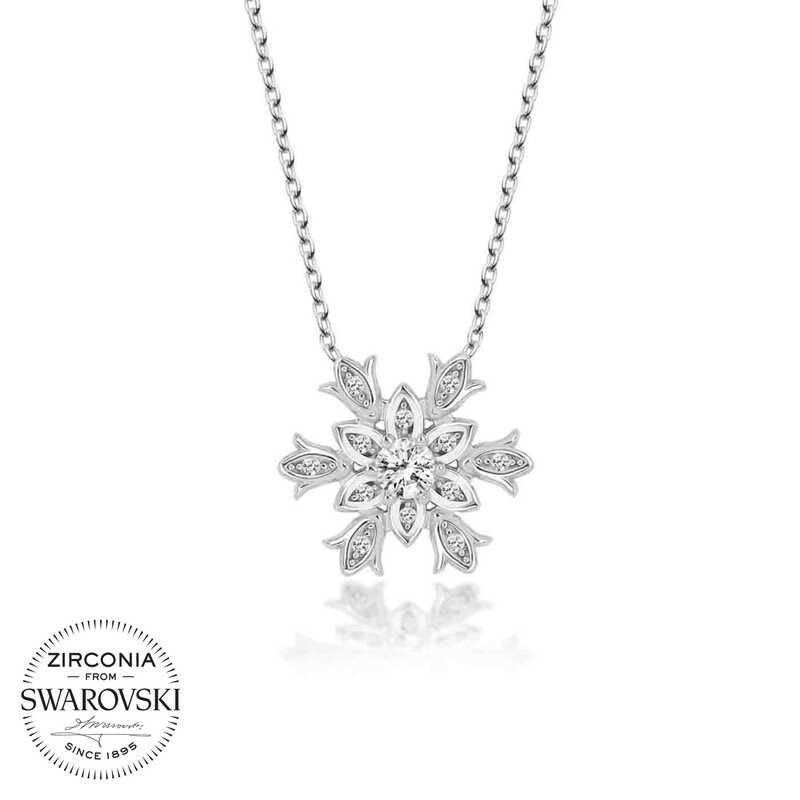 Swarovski%20Taşlı%20Gümüş%20Kartanesi%20Bayan%20Kolye