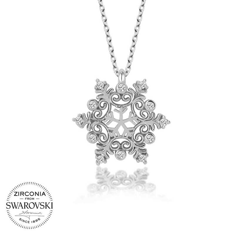 Swarovski%20Taşlı%20Gümüş%20Kartanesi%20Bayan%20Kolye